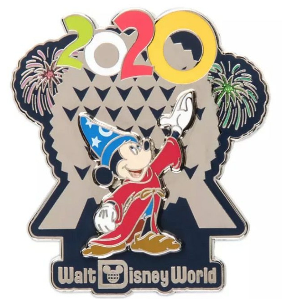 Figures And Collectibles * | Disney 2020 Pin Sorcerer Mickey At Spaceship Earth Sale