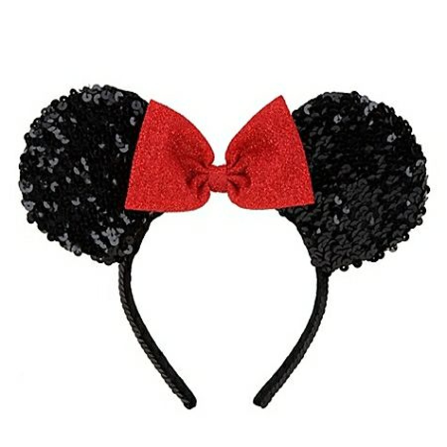 Apparel * | Disney Headband Hat Sequined Minnie Mouse Black Opening Sales