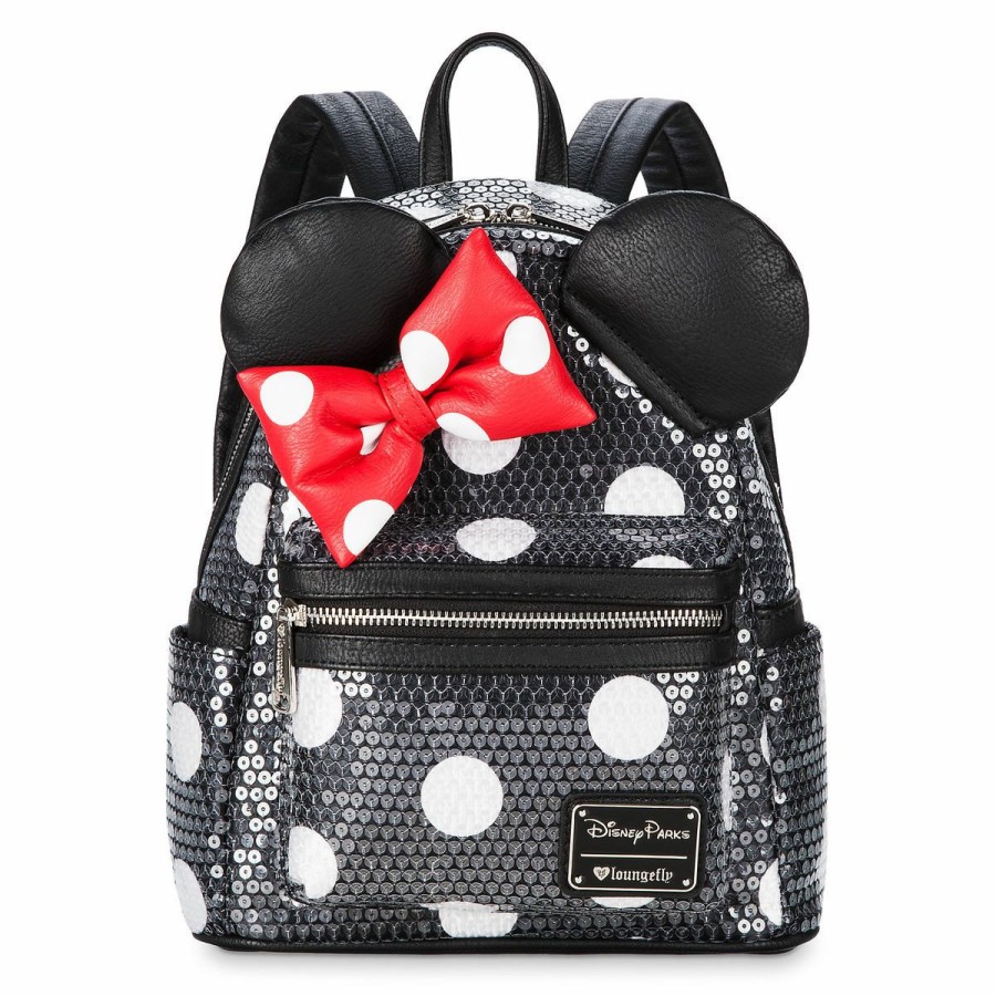 Apparel * | Disney Loungefly Backpack Minnie Mouse Sequined Mini Classical