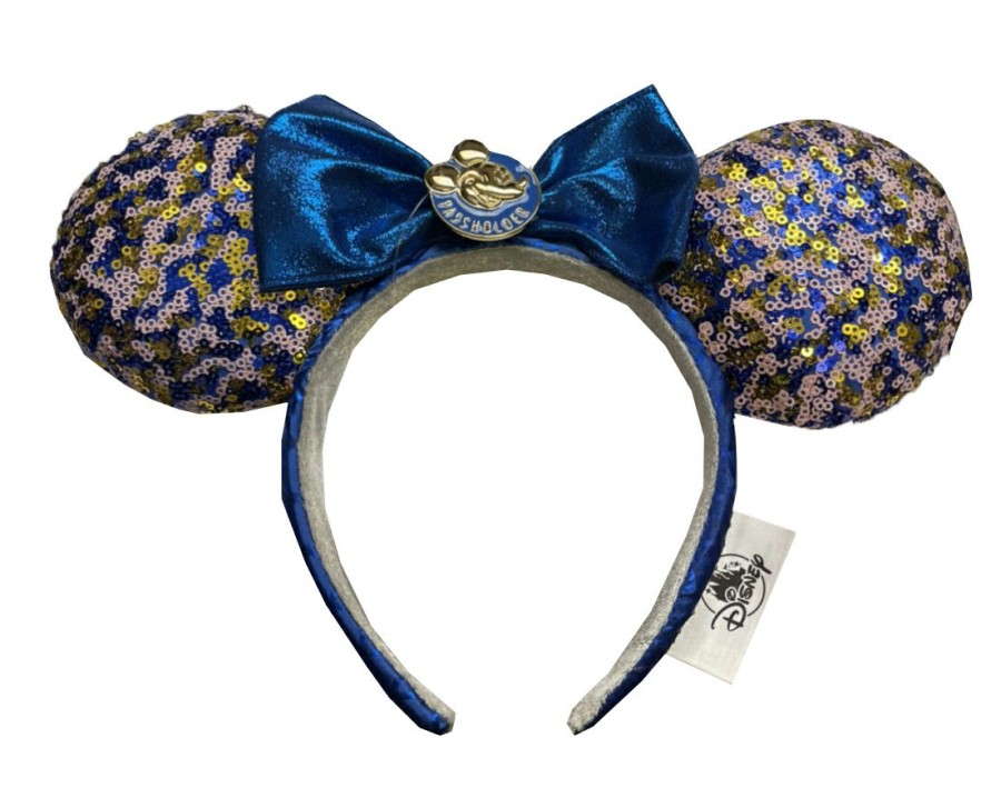 Apparel * | Disney Ears Headband Minnie Mouse Pink & Blue Passholder New Threads