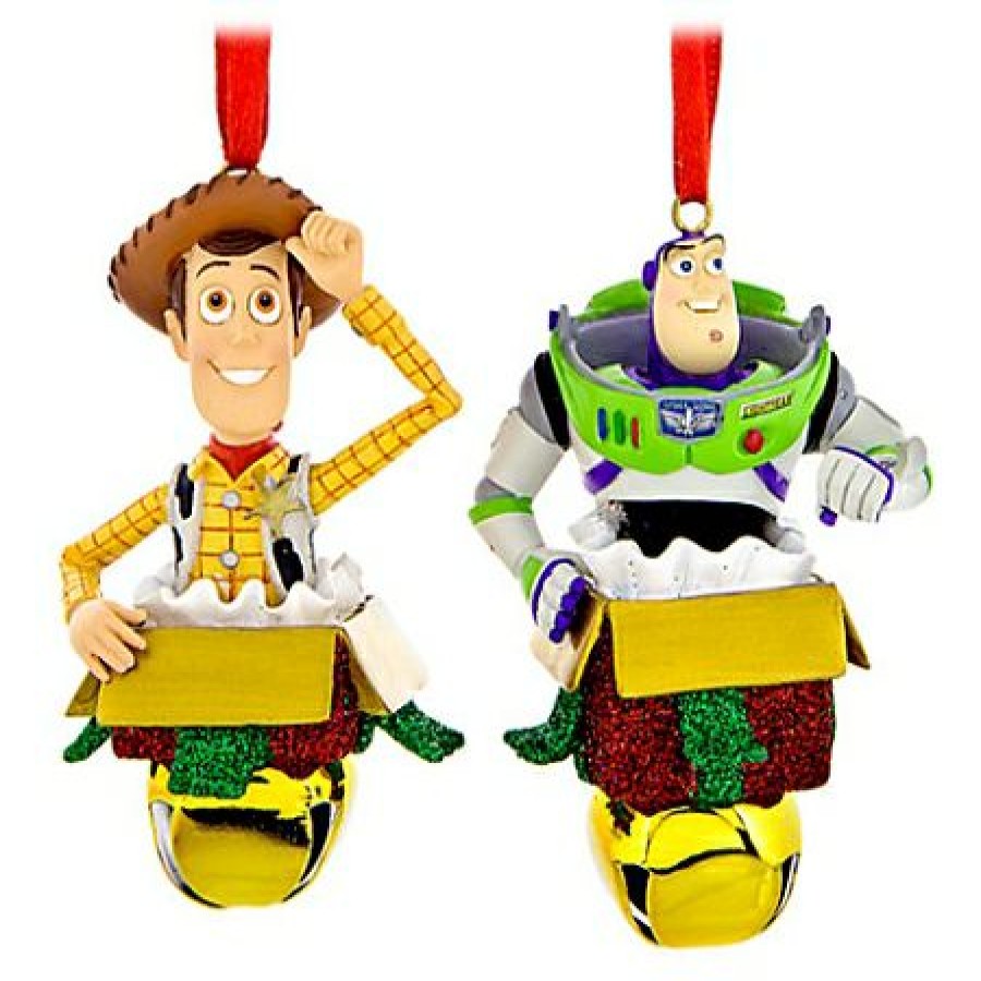 Christmas Ornaments * | Disney Christmas Ornament Set Woody And Buzz Lightyear Bells Top Sellers