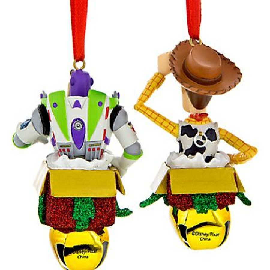 Christmas Ornaments * | Disney Christmas Ornament Set Woody And Buzz Lightyear Bells Top Sellers