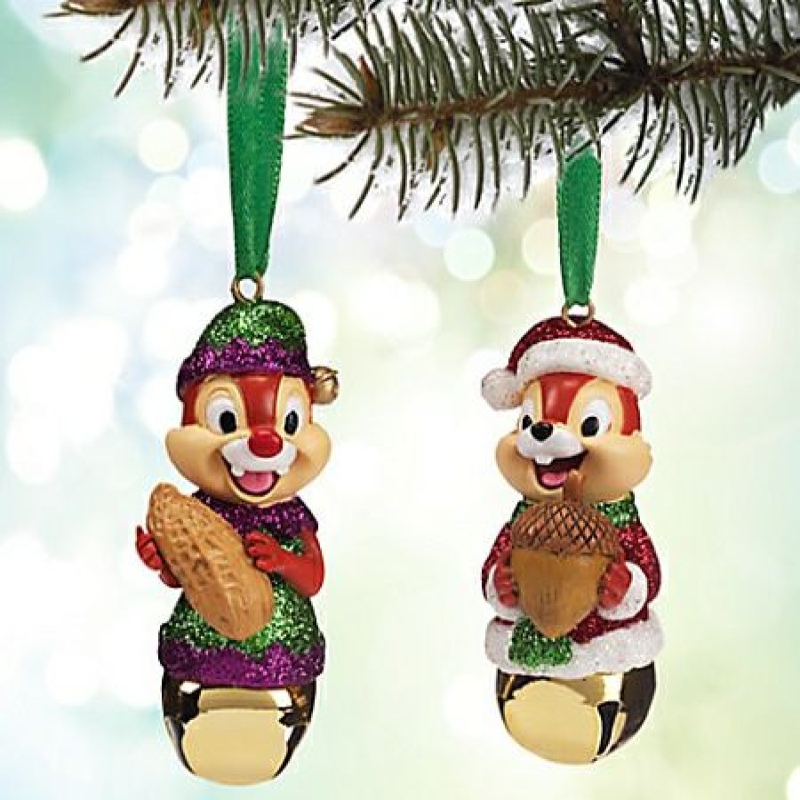 Christmas Ornaments * | Disney Christmas Ornament Set Chip And Dale Bells Classical