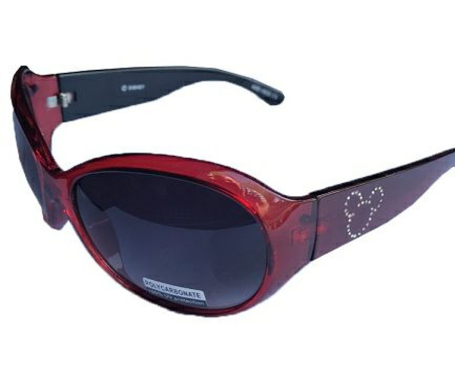 Apparel * | Disney Arribas Sunglasses Mickey Icons Crystals Red Excellent Quality