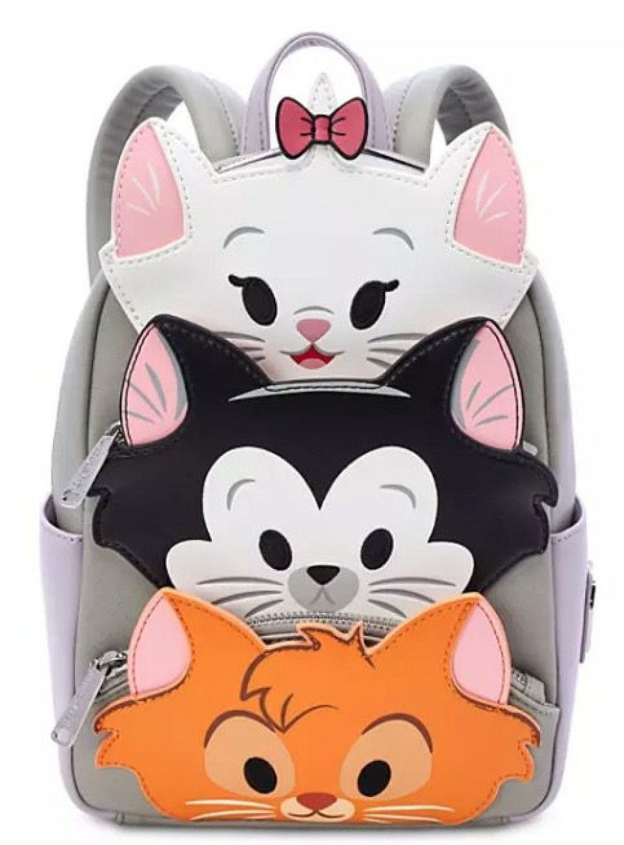 Apparel * | Disney Loungefly Backpack Disney Cats Gray Outlet