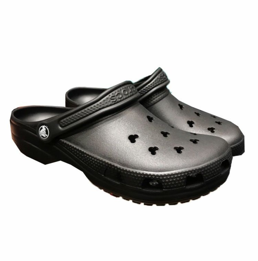 Apparel * | Disney Crocs For Adults Mickey Mouse Black Fashionable