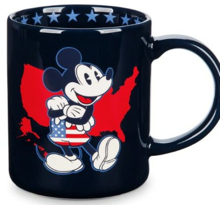 Mugs * | Disney Coffee Mug Mickey Mouse Americana Usa Discount