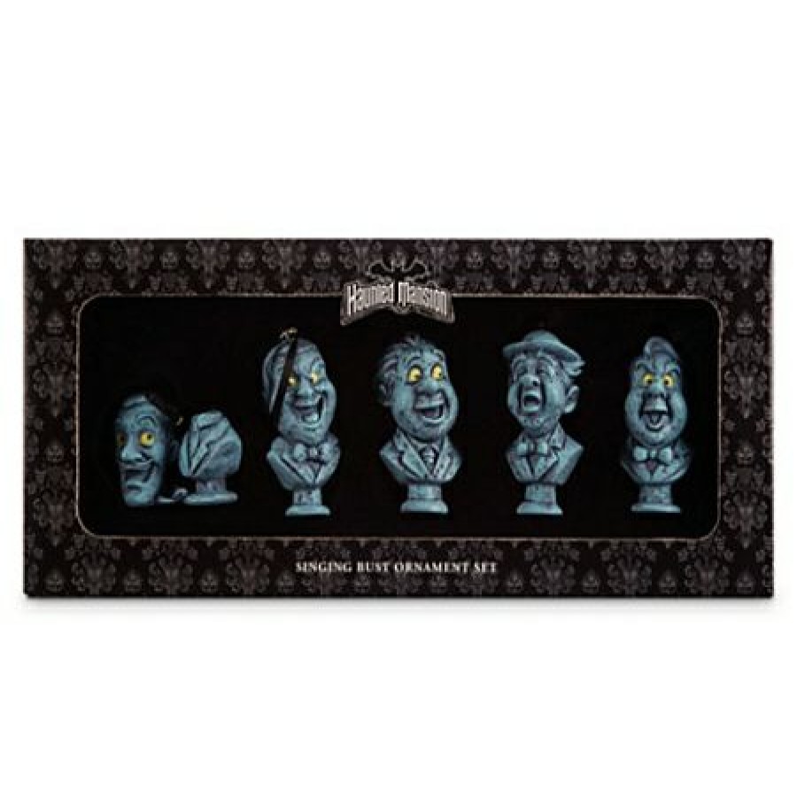 Christmas Ornaments * | Disney Christmas Ornament Set Haunted Mansion Singing Busts New Threads