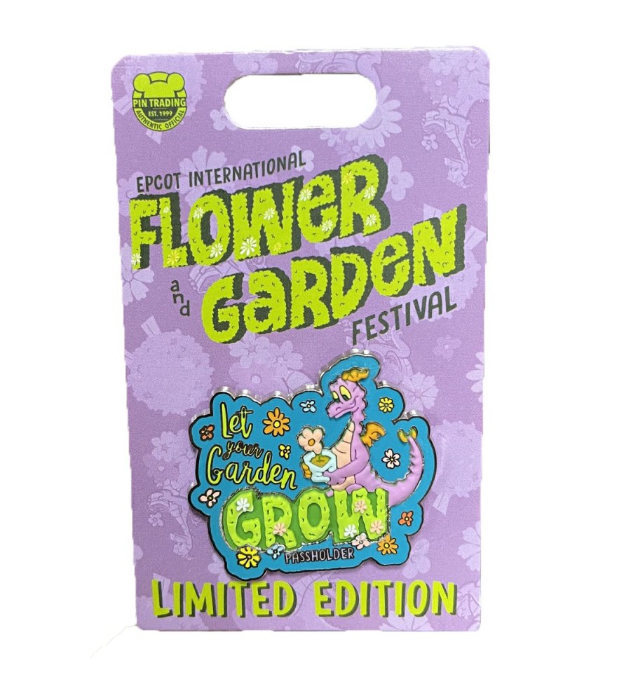 Figures And Collectibles * | Disney Flower & Garden Festival Pin 2021 Passholder Figment Discounts