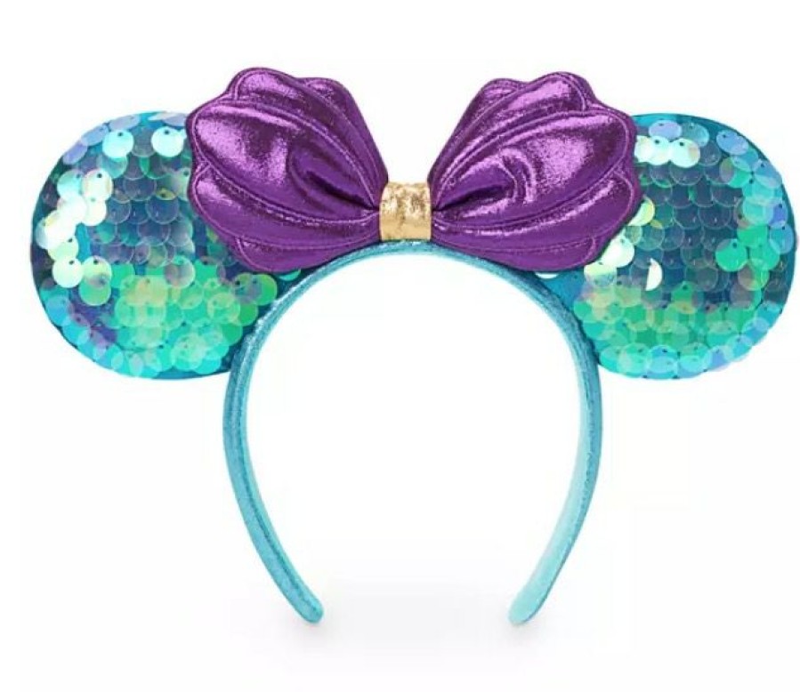 Apparel * | Disney Ears Headband Minnie Mouse Ariel Sequin Best Price