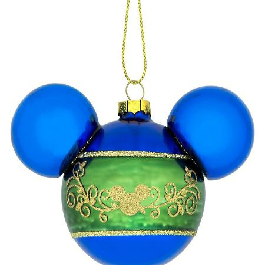 Christmas Ornaments * | Disney Christmas Ornament Set Mickey Icons And Snowflakes Set Of 4 Promotion