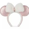 Apparel * | Disney Ears Headband Minnie Mouse Sherpa Winter Excellent Quality