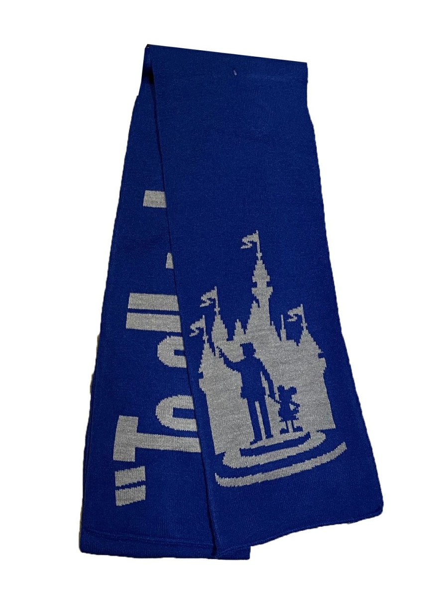 Apparel * | Disney Knit Scarf Partners Mickey And Walt Outlet