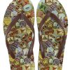 Apparel * | Disney Flip Flops For Men Mickey Mouse Park Patches Exclusive