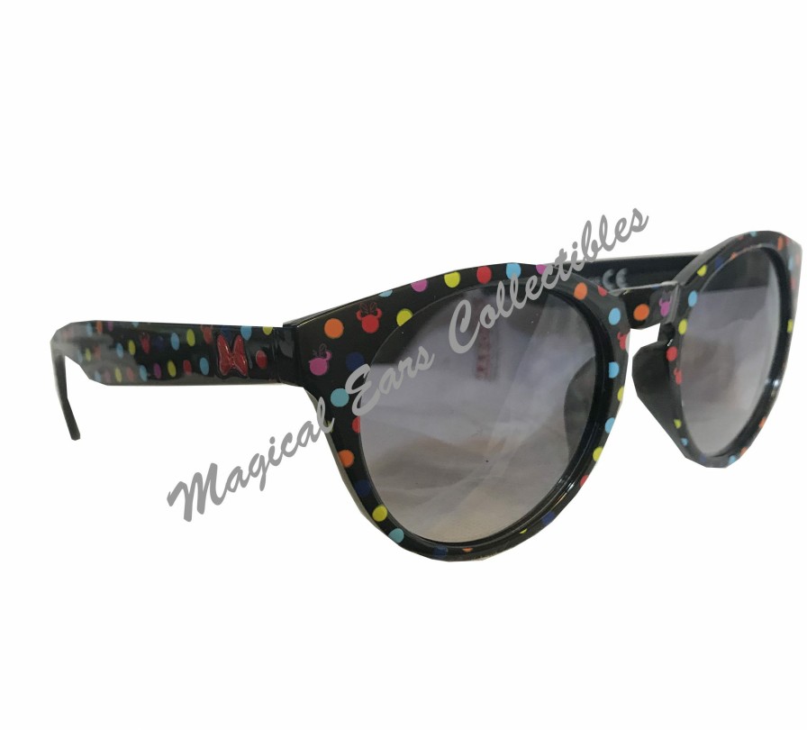 Apparel * | Disney Sunglasses Minnie Polka Dots Black Top Sell