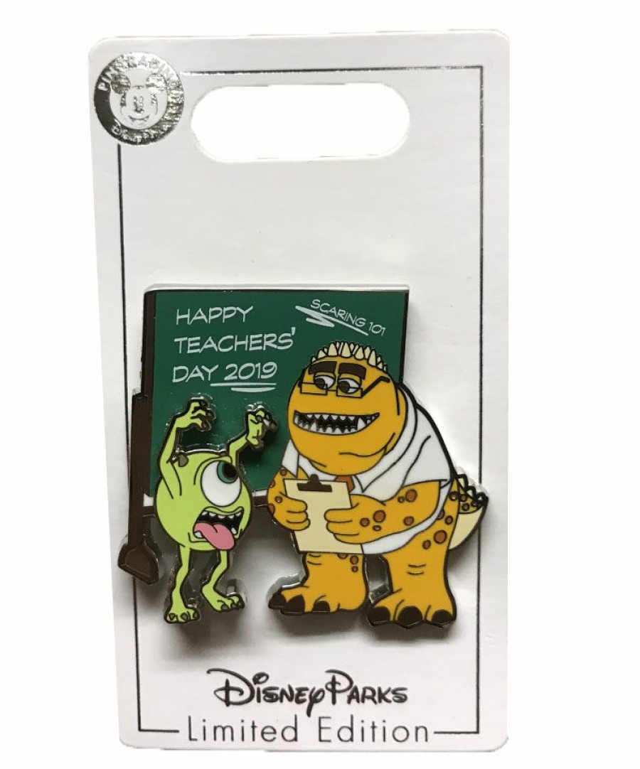 Figures And Collectibles * | Disney Teacher Day Pin 2019 Teacher'S Day Mike And Knight Discount