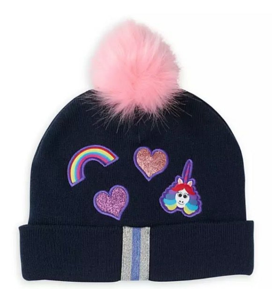 Apparel * | Disney Knit Hat Rainbow Unicorn Inside Out 100% Guarantee