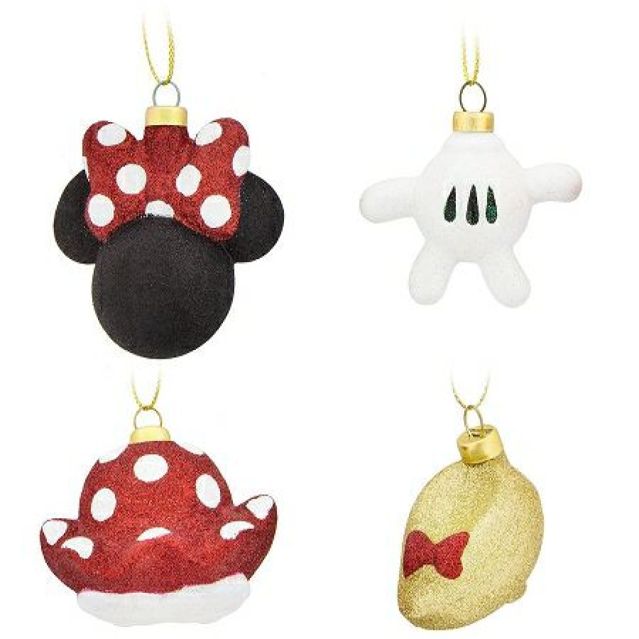 Christmas Ornaments * | Disney Christmas Ornament Set Minnie Mouse Body Parts Set Of 4 Lower Prices