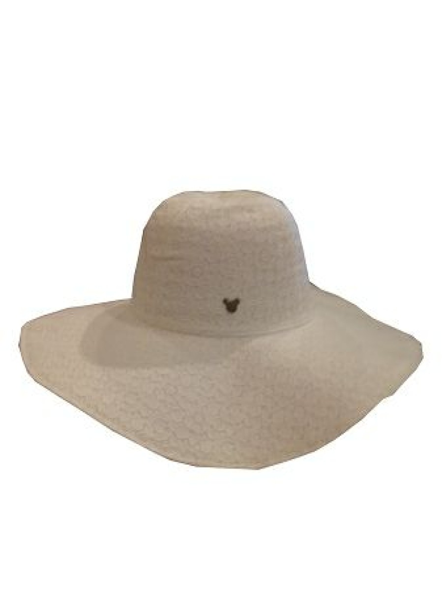 Apparel * | Disney Sun Hat For Women Mickey Mouse Icon White Lace Good Quality