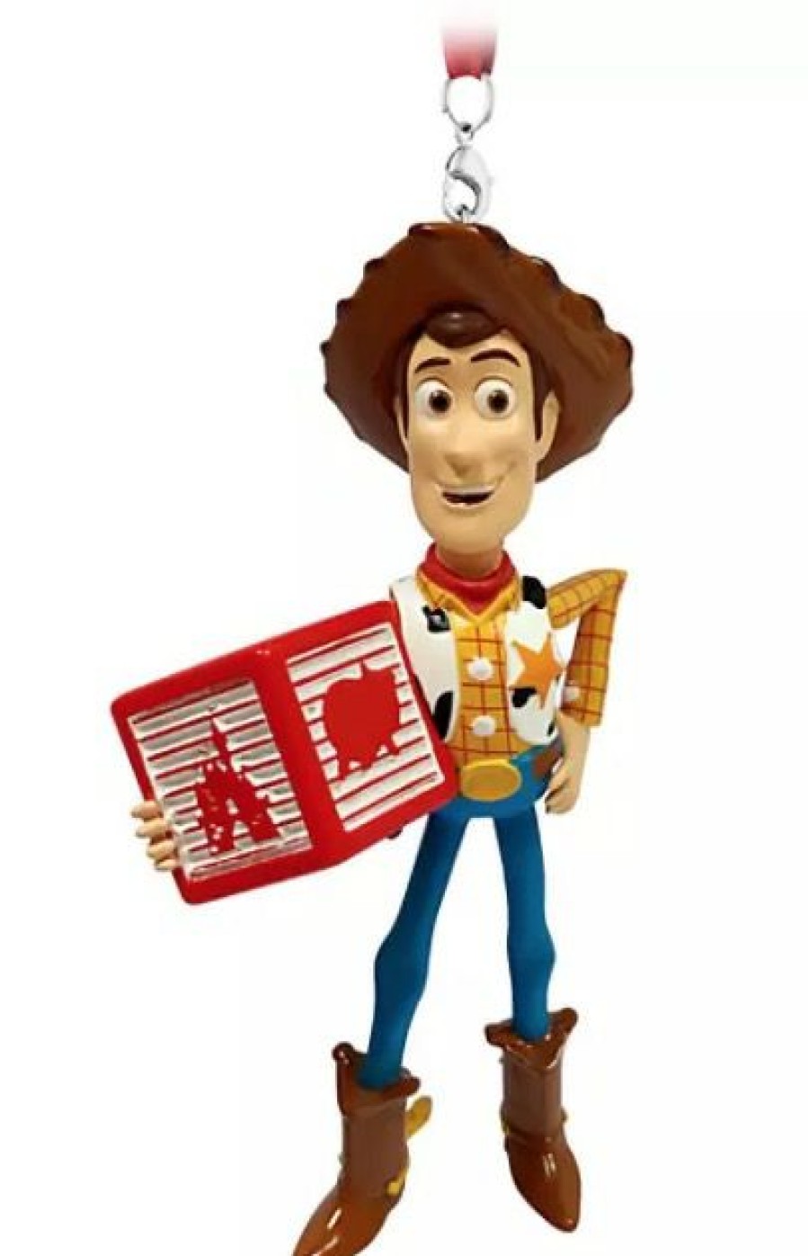 Christmas Ornaments * | Disney Figurine Ornament Woody With Block Toy Story Best Price