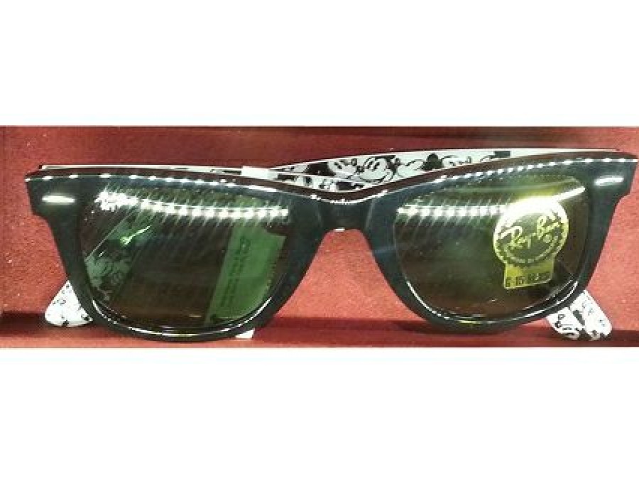 Apparel * | Disney Sunglasses Rayban Mickey Mouse Black Frame Top Sell