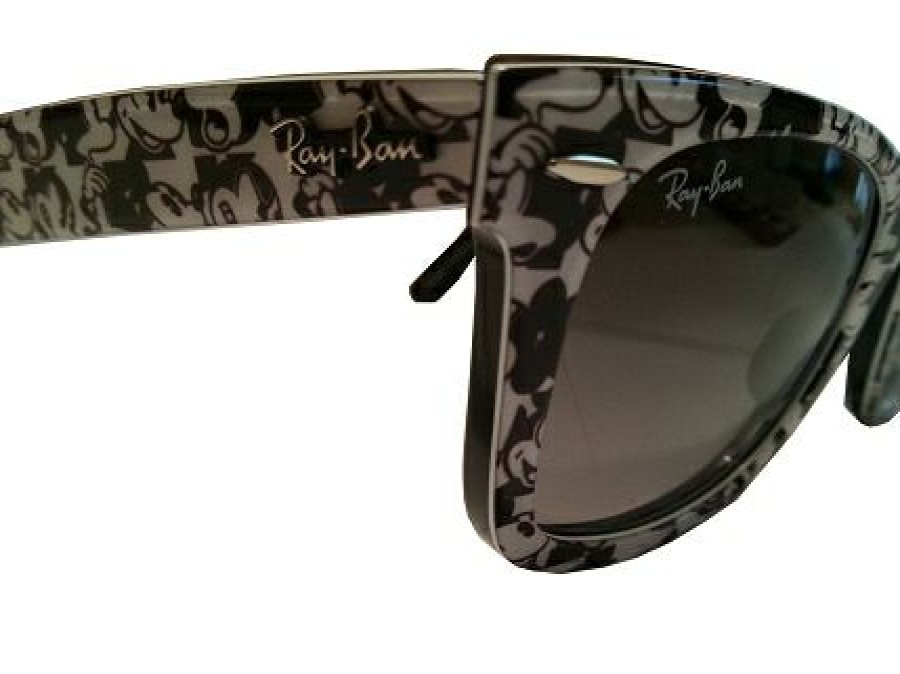 Apparel * | Disney Sunglasses Rayban Mickey Mouse Black And White Best Quality