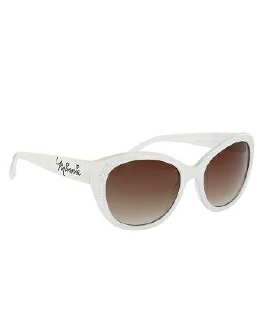 Apparel * | Disney Sunglasses Minnie Bling Autograph White Online Discount