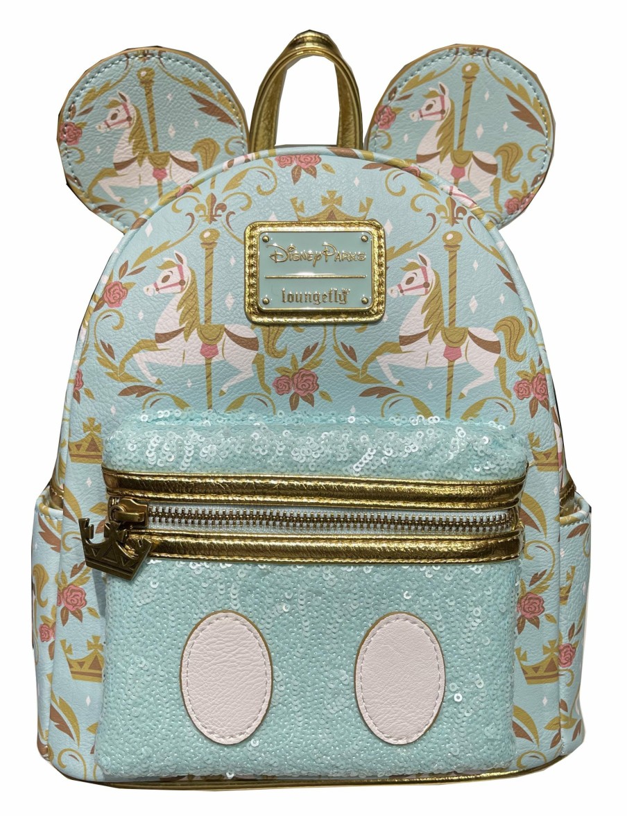 Apparel * | Disney Loungefly Backpack Main Attraction Prince Charming Regal Carrousel Outlet