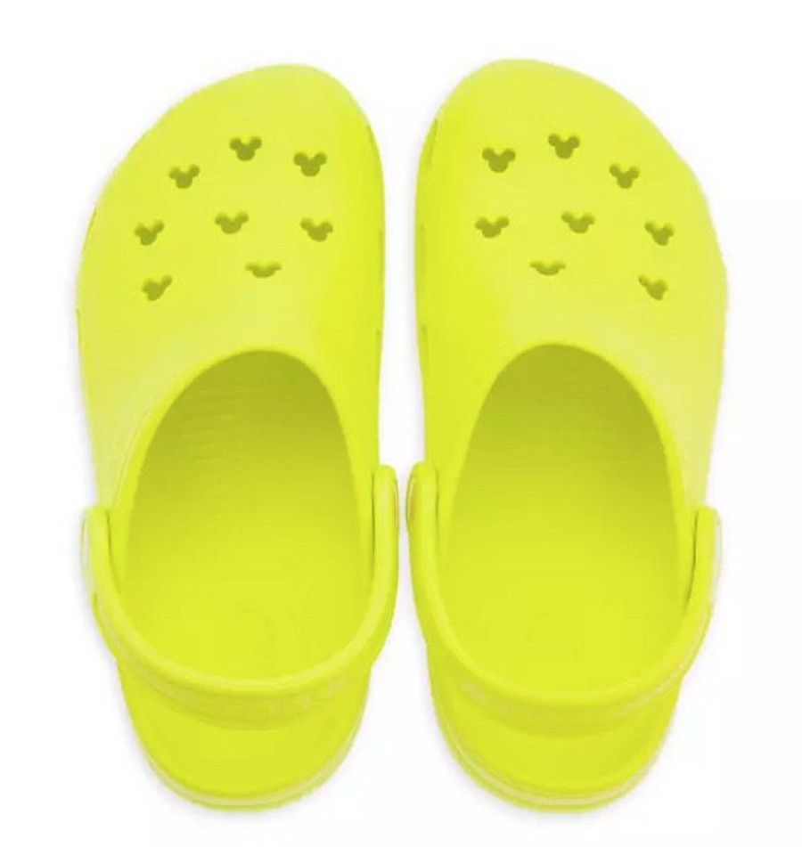 Apparel * | Disney Crocs For Adults Mickey Mouse Neon Yellow Exquisite Gifts