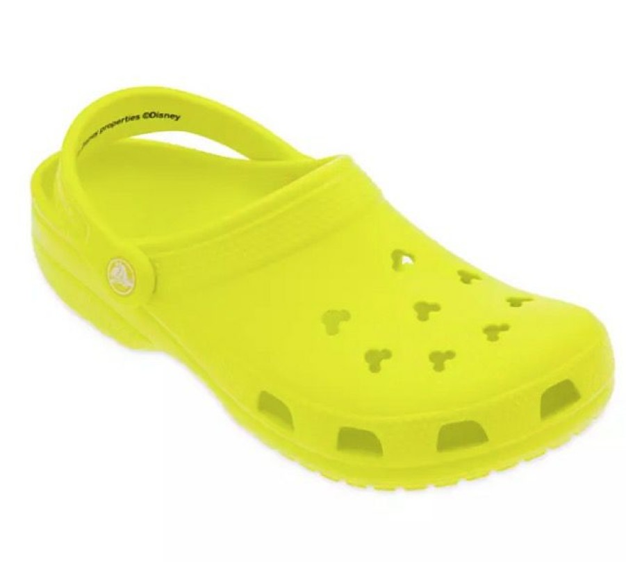 Apparel * | Disney Crocs For Adults Mickey Mouse Neon Yellow Exquisite Gifts