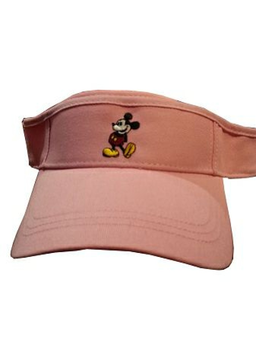 Apparel * | Disney Sun Visor Hat Mickey Mouse Standing Pink Original