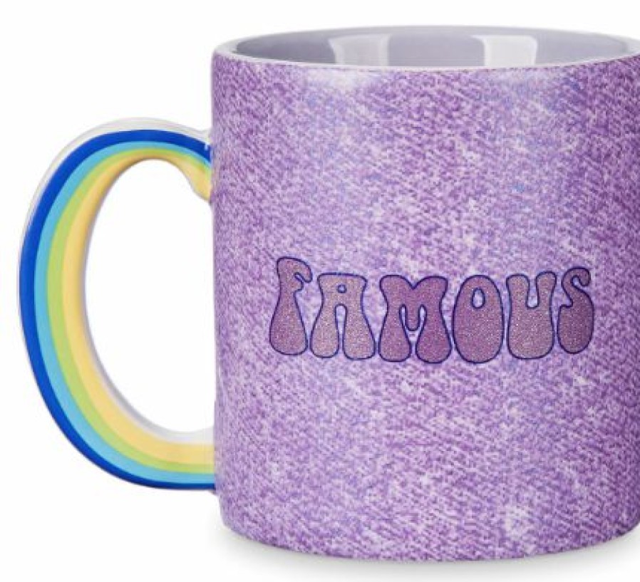 Mugs * | Disney Coffee Mug Rainbow Unicorn Inside Out Popular