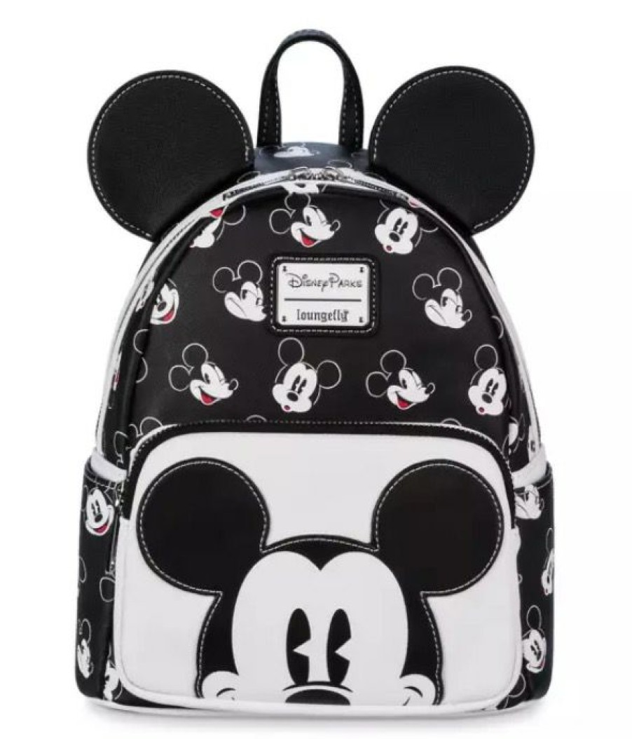 Apparel * | Disney Loungefly Backpack Mickey Mouse Black & White Lower Prices