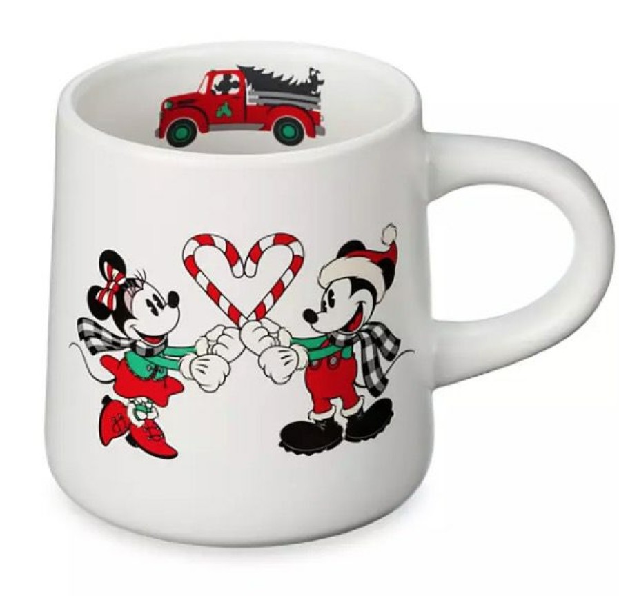 Mugs * | Disney Holiday Mug Farmhouse Mickey And Minnie 100% Guarantee