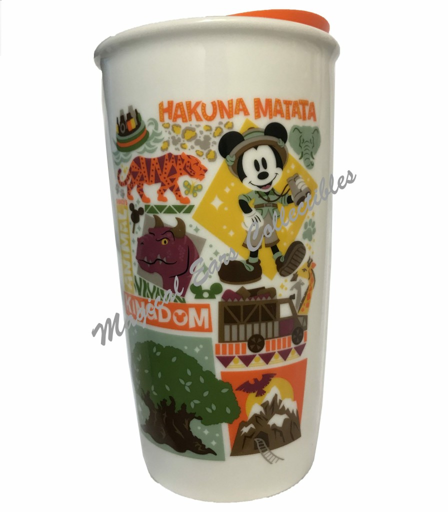 Mugs * | Disney Travel Tumbler Starbucks Animal Kingdom Park Icons Cheaper