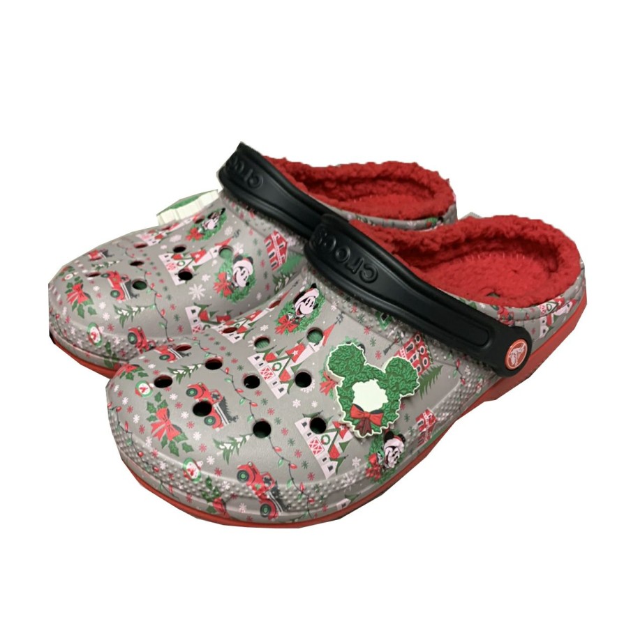 Apparel * | Disney Crocs For Adults Holiday Mickey Mouse Farmhouse Light Up Top Sell