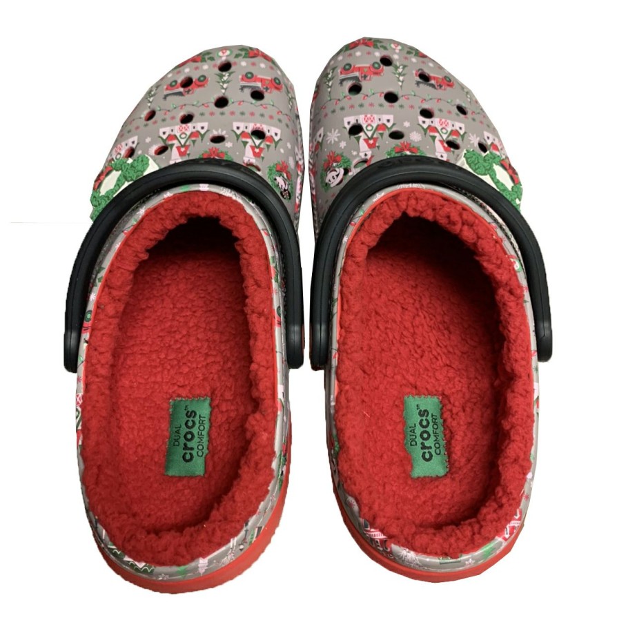 Apparel * | Disney Crocs For Adults Holiday Mickey Mouse Farmhouse Light Up Top Sell