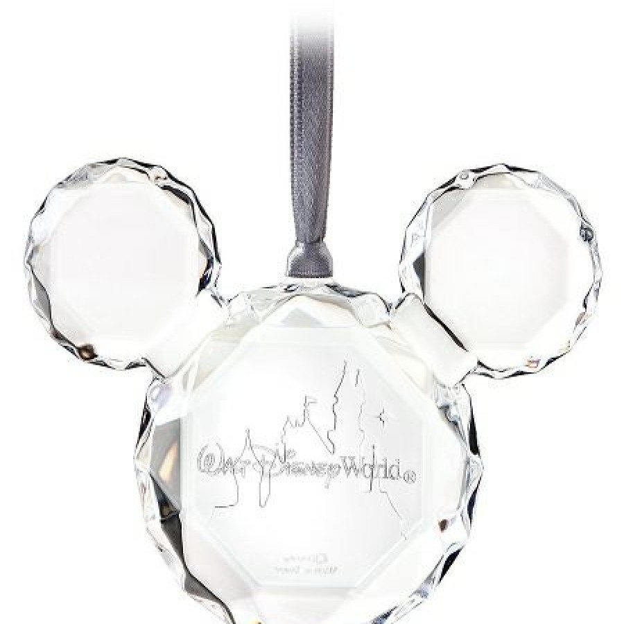 Christmas Ornaments * | Disney Christmas Ornament Crystal Mickey Icon Walt Disney World Excellent Quality