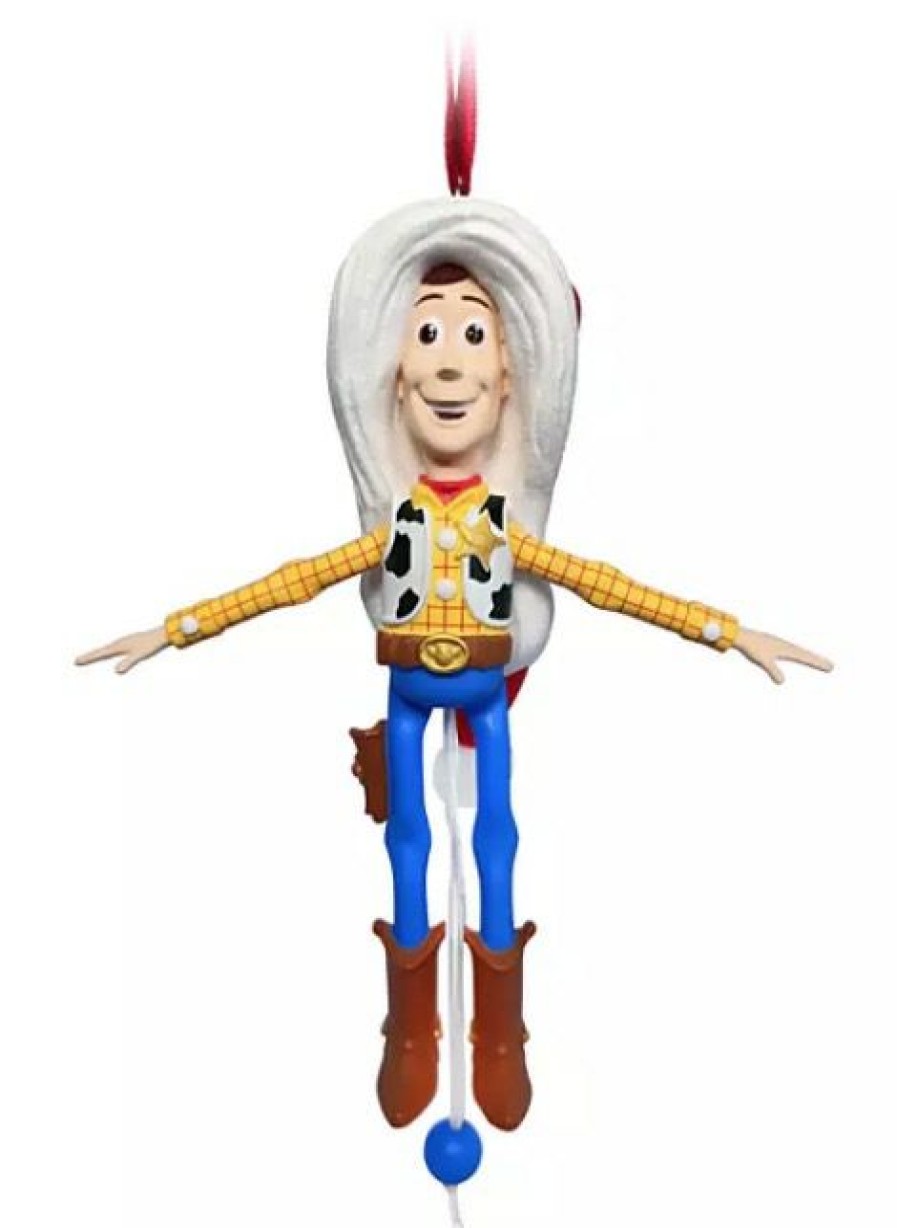 Christmas Ornaments * | Disney Figurine Ornament Woody Articulated Toy Story Bargain Sale