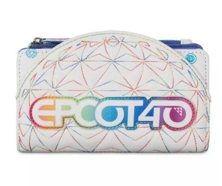 Apparel * | Disney Loungefly Wallet Epcot 40Th Anniversary Top Sell