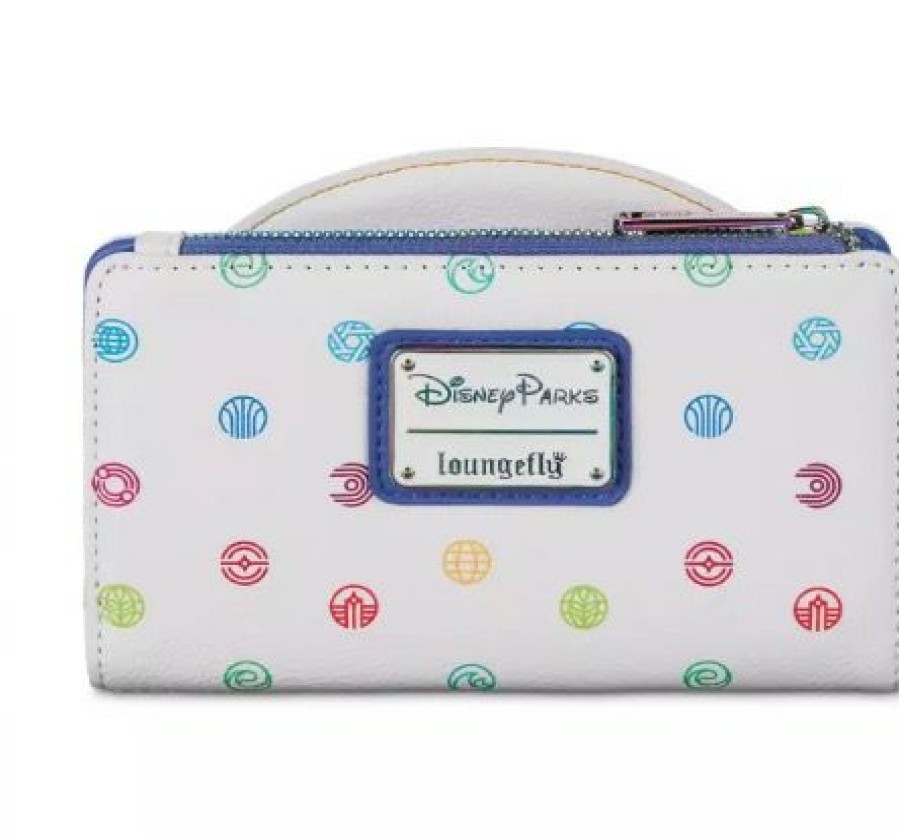 Apparel * | Disney Loungefly Wallet Epcot 40Th Anniversary Top Sell