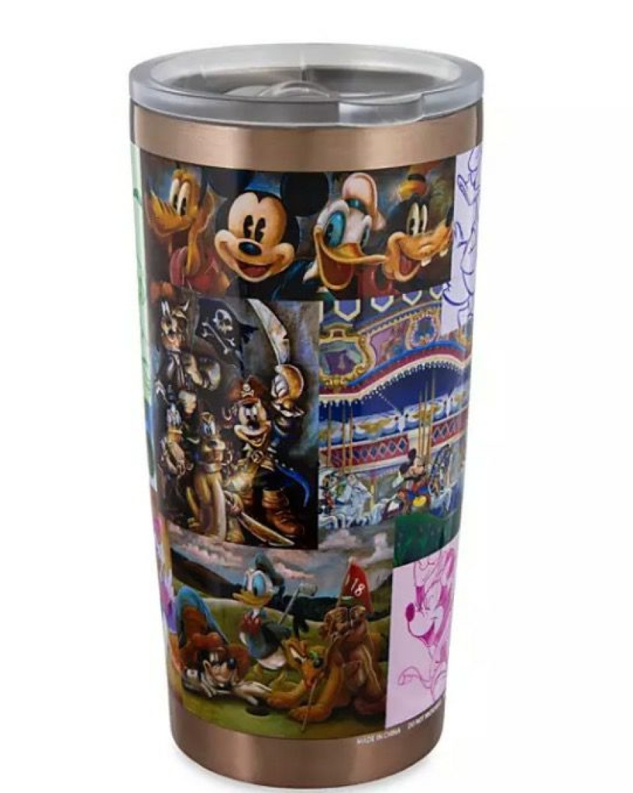 Mugs * | Disney Travel Tumbler Mickey Mouse And Friends Mosaic Fashionable