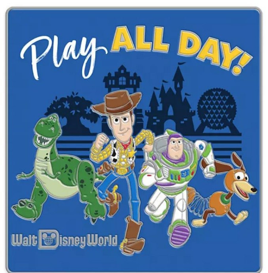 Figures And Collectibles * | Disney Toy Story Pin Play All Day Walt Disney World Excellent Quality