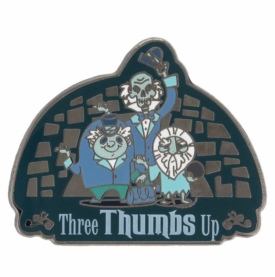 Figures And Collectibles * | Disney Haunted Mansion Pin Hitchhiking Ghosts Three Thumbs Up Top Sell