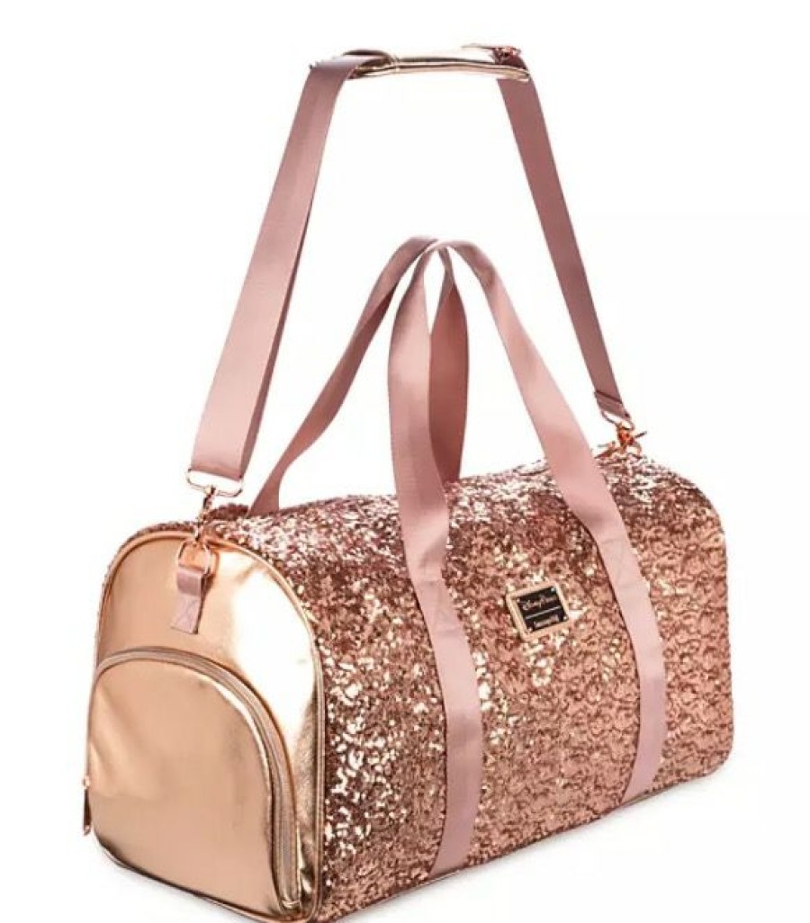 Apparel * | Disney Loungefly Duffel Bag Minnie Sequin Briar Rose Gold Exclusive Design