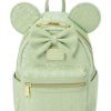 Apparel * | Disney Loungefly Backpack Minnie Mouse Sequined Mint Fashionable