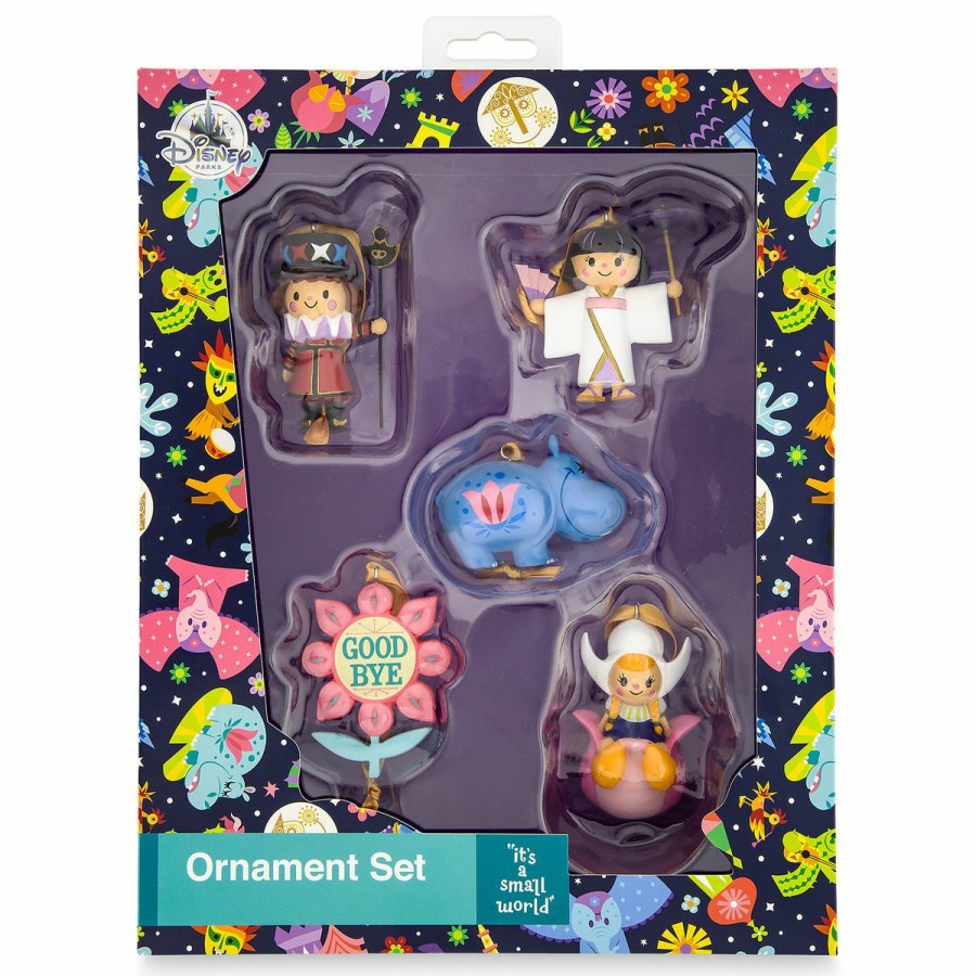 Christmas Ornaments * | Disney Ornament Set It'S A Small World 5 Piece Top Sell