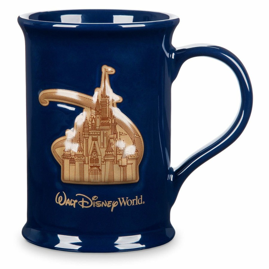 Mugs * | Disney Coffee Mug Walt Disney World Castle Medallion Tendy Style