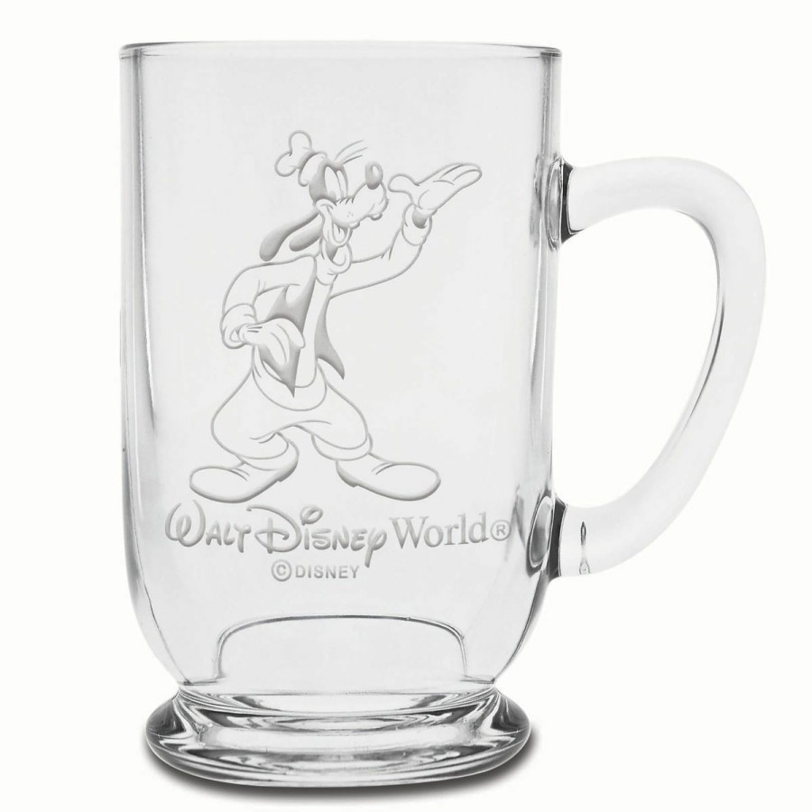 Mugs * | Disney Arribas Glass Mug Goofy Personalizable 16Oz Exclusive Design