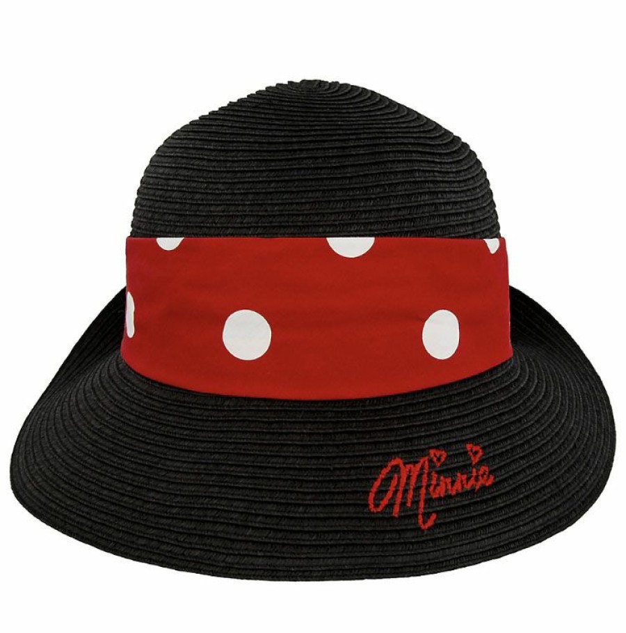 Apparel * | Disney Straw Fedora Minnie Mouse With Bow Youth New